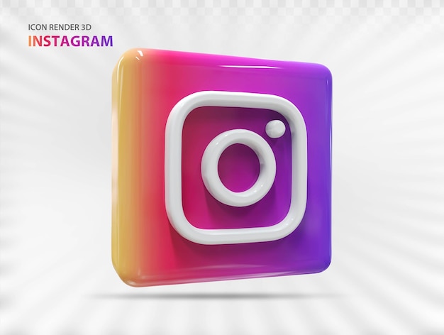 Icône 3d Instagram Créatif