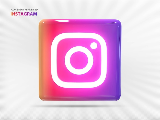 Icône Instagram avec Style Light