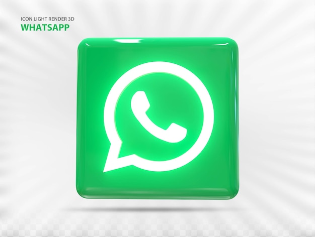 Icône WhatsApp avec Style Light