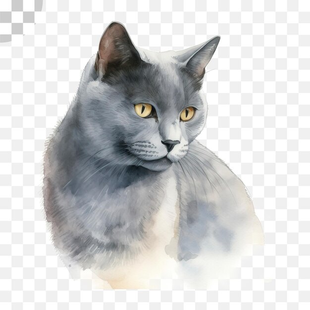 PSD il gatto grigio è un gatto che ha un occhio giallo - gatto png download