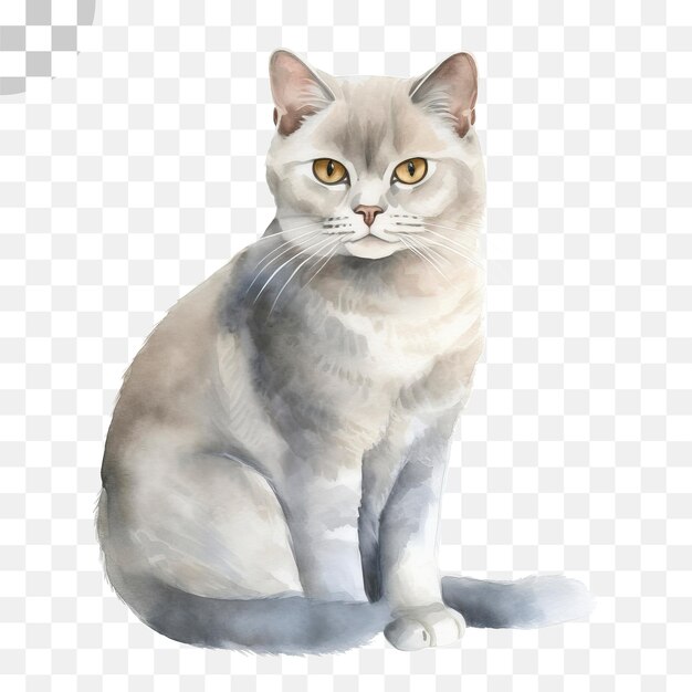 PSD il gatto immagine png di un gatto seduto su uno sfondo trasparente - gatto png download