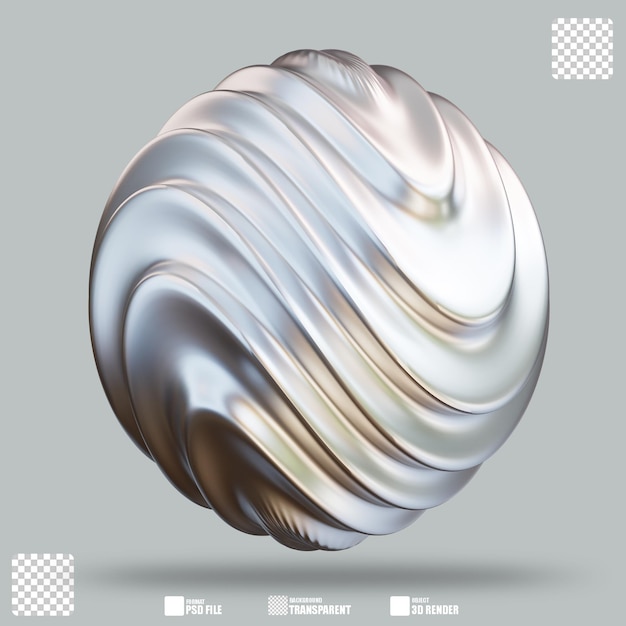 Illustration en 3D du cercle en spirale