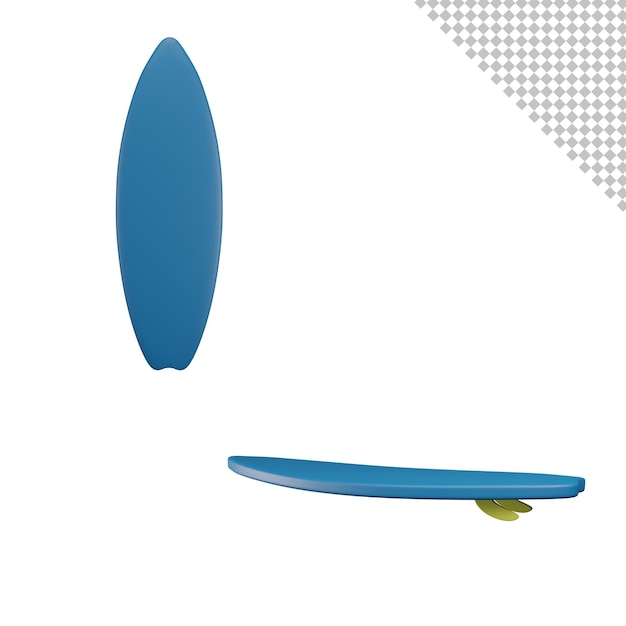 illustration 3d de planche de surf