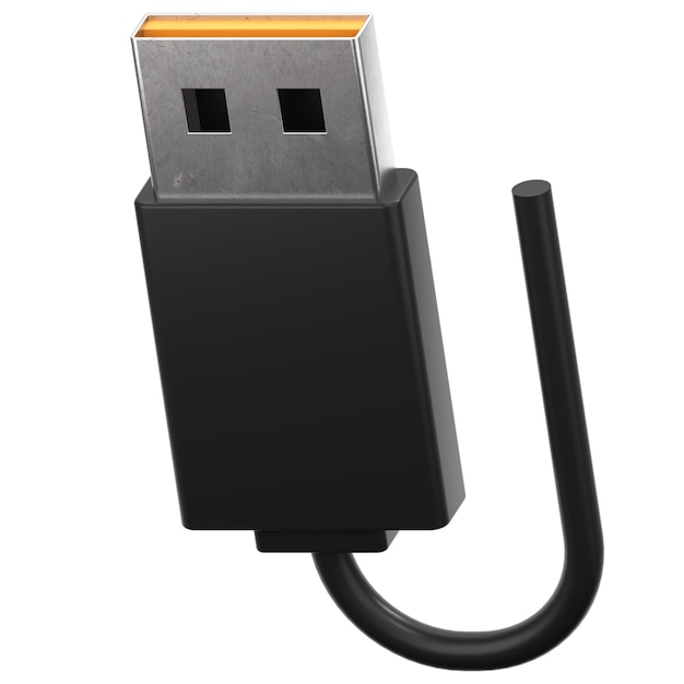 PSD illustration de l'icône 3d de l'usb