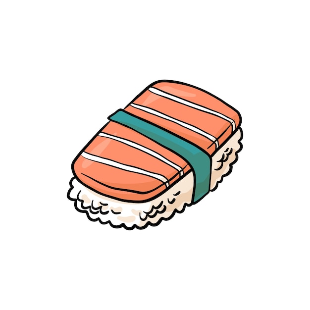 Illustration de sushi isolée