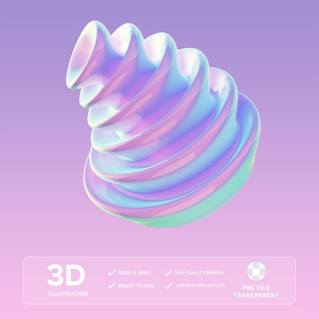 PSD illustrazione psd 3d