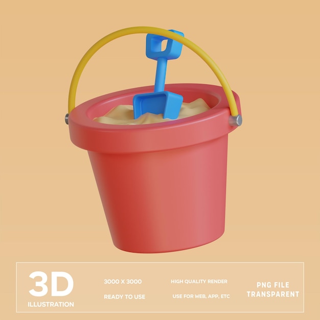 PSD ilustração 3d de areia psd