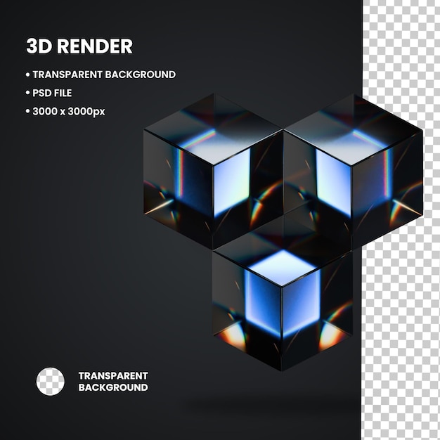 PSD ilustração 3d forma abstrata em espiral