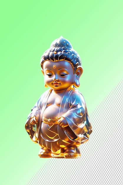 PSD ilustração psd 3d buda isolado em fundo transparente