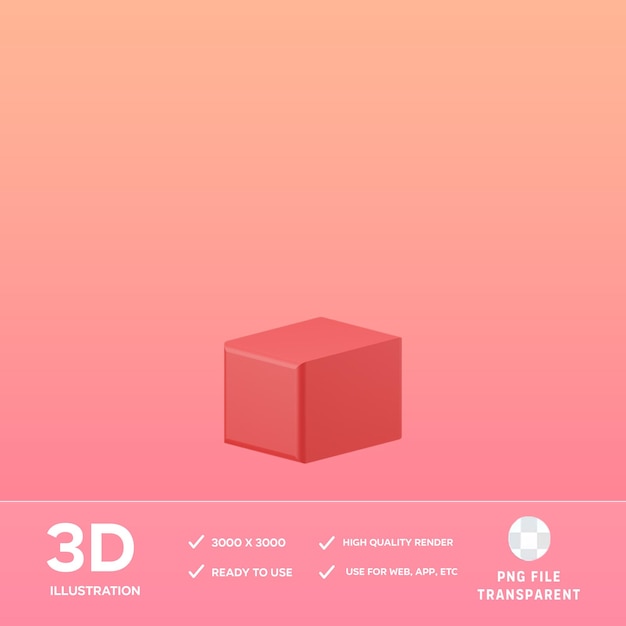 PSD ilustração psd ponto 3d