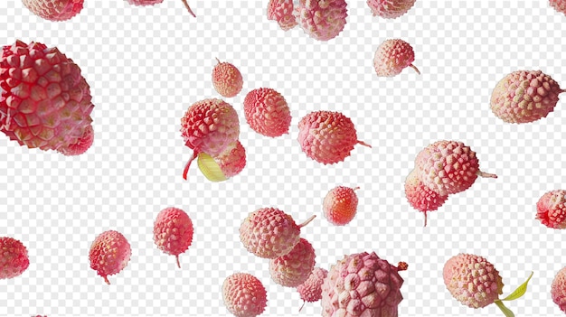 PSD une image de framboises sur un fond blanc