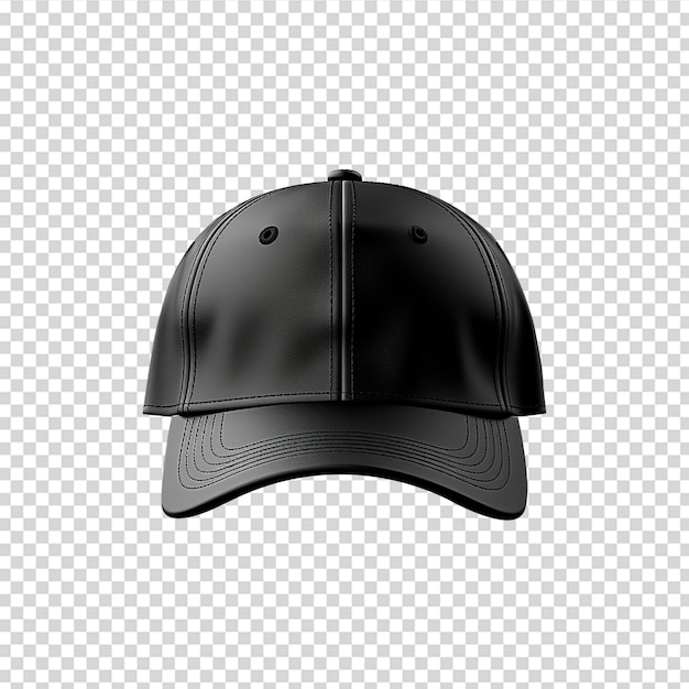 PSD image de maquette de casquette noire de baseball png