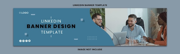 PSD image de modèle de conception de bannière linkedin illustration vectorielle gratuite photos de stock