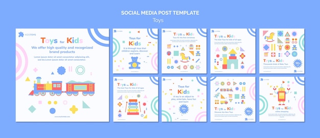 Instagram Beiträge Sammlung für Kinderspielzeug Online-Shopping
