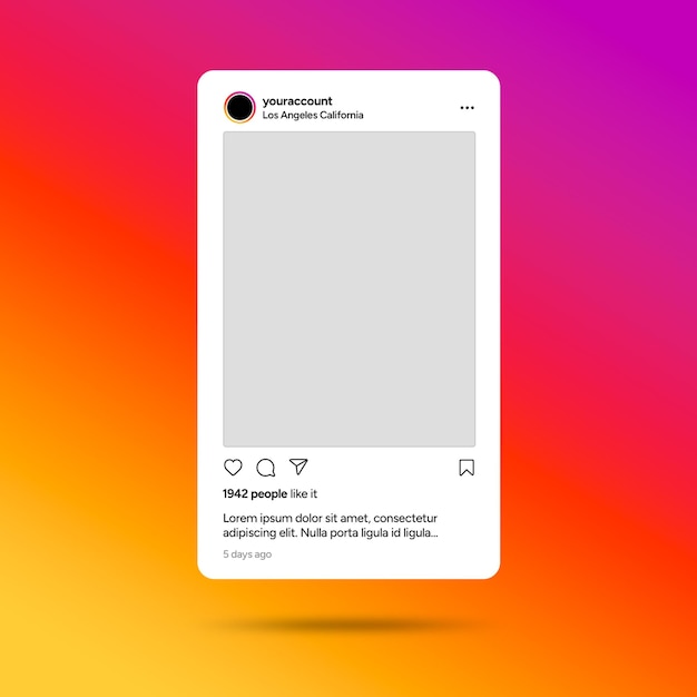 Instagram-Post-Vorlage PSD