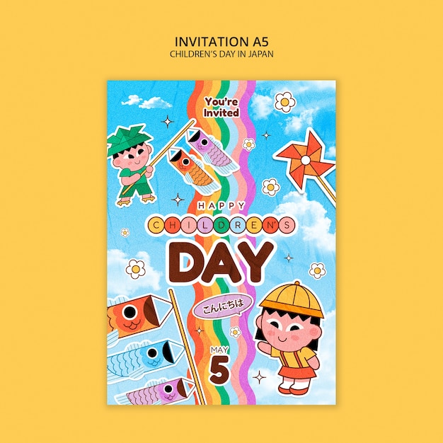 Invitation à la fête des enfants au Japon