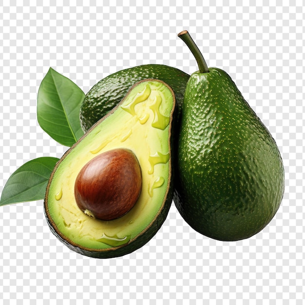 Isolare Png in stile avocado con sfondo bianco IA generativa di cartoni animati