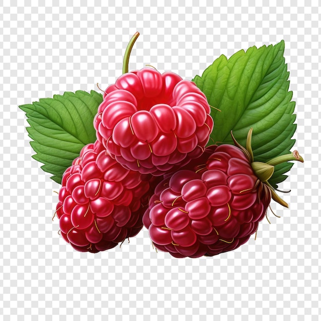 PSD isoler le style raspberry png avec un fond blanc ia générative minimaliste