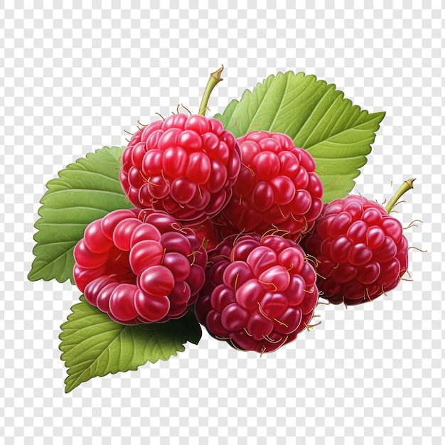 PSD isoler le style raspberry png avec un fond blanc ia générative minimaliste