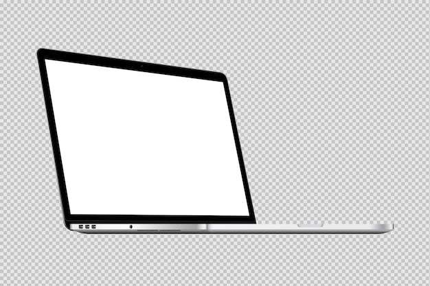 PSD isolierte laptop-profilansicht