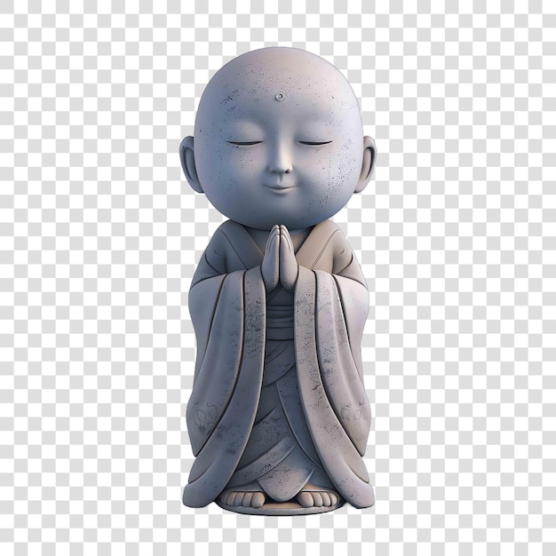 PSD jizo asiatisches konzept auf durchsichtigem hintergrund