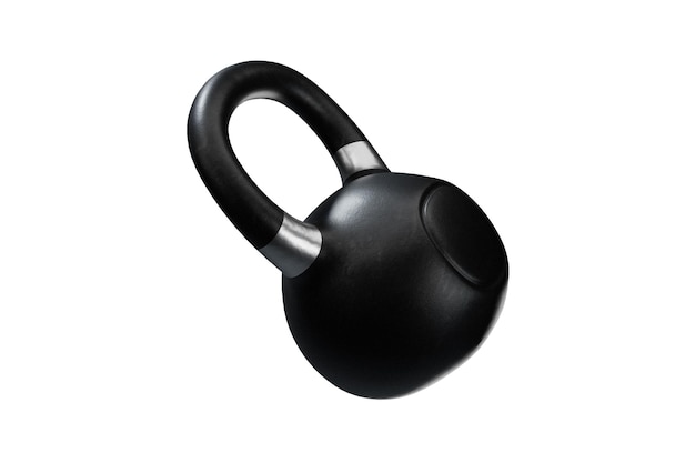 PSD kettlebell noir avec incrustations d'argent