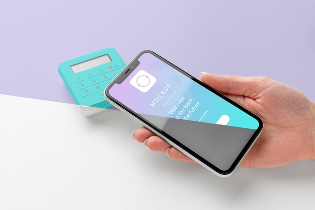 Komposition mit Smart Payment App Mock-up