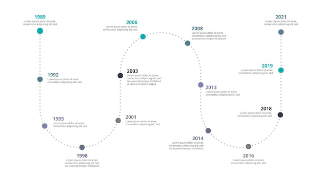 PSD kreatives konzept für infografik-zeitleiste prozessdiagramm geschäftsvorlage für die präsentation