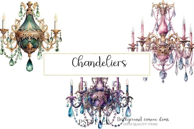 Kronleuchter Elegant Clipart PNG