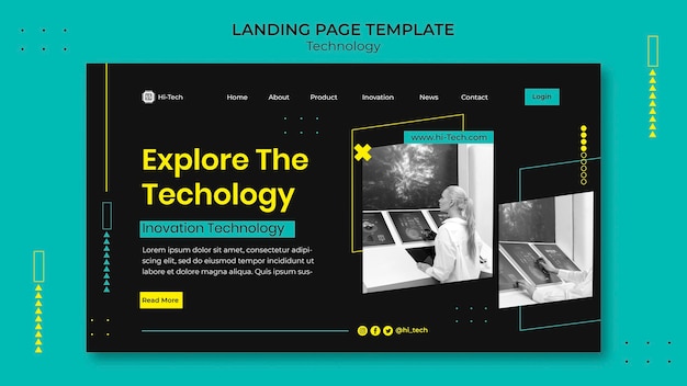 Landingpage für digitale Innovationen