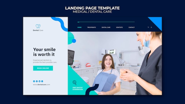 Landingpage für Zahnpflege