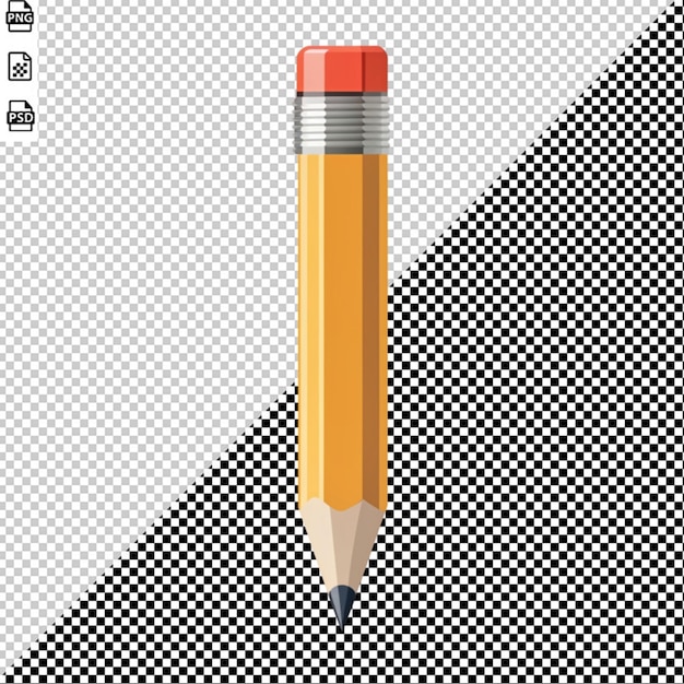 lápis sobre fundo transparente