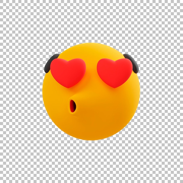 PSD lieben emoticon 3d emoji-symbol