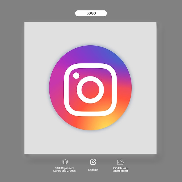 PSD le logo d'instagram