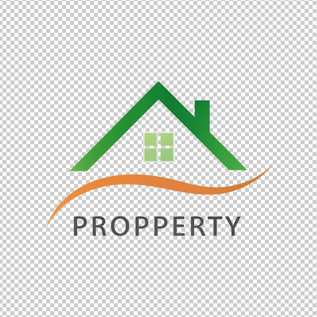 PSD logo de la maison sur fond transparent