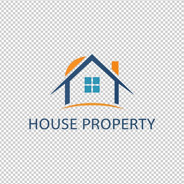 PSD logo de la maison sur fond transparent