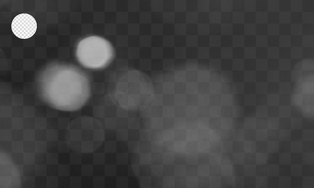 PSD lumière parasite réelle à travers des effets de verre pour la superposition, fond d'effet de lumières bokeh