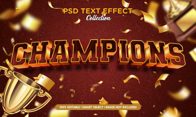 PSD luxus-champions-texteffekt