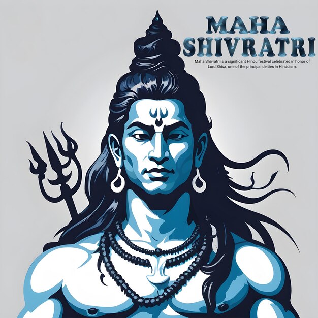 Maha Shivratri Lord Shiva soziale Medien Instagram Post Vorlage