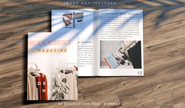 PSD maquette de magazine vecteur premium