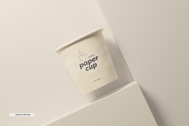 Maquette de tasse à café en papier