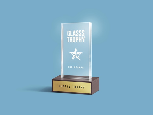 PSD maquette de trophée en verre