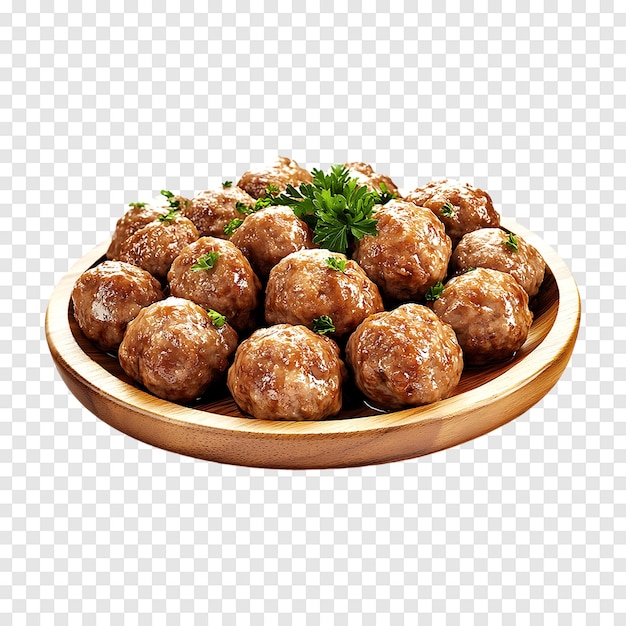 PSD meatballs cozidos ao vapor caseiros isolados sobre um fundo claro para fácil uso culinário