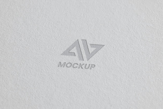 Mock-up logo design su biglietti da visita