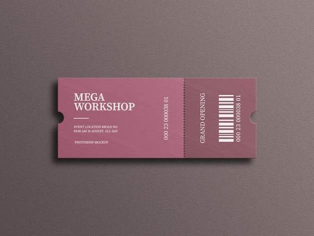 Mockup di biglietti per eventi creativi