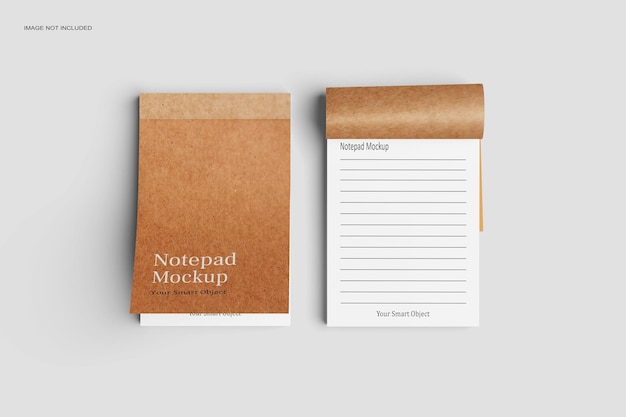 PSD mockup di blocco note