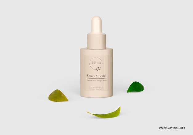 Mockup di bottiglia cosmetica