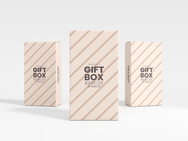 Mockup di branding in confezione regalo di lusso