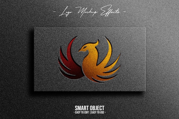 Mockup di logo con Phoenix