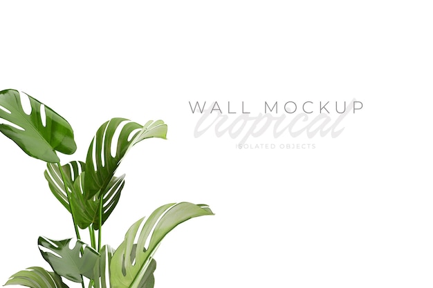 Mockup di sfondo tropicale ed estivo